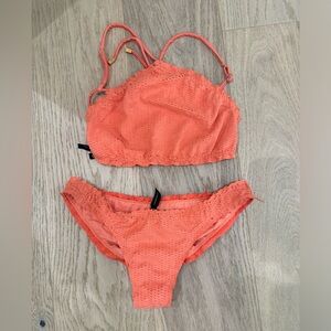 Vic orange swim suit